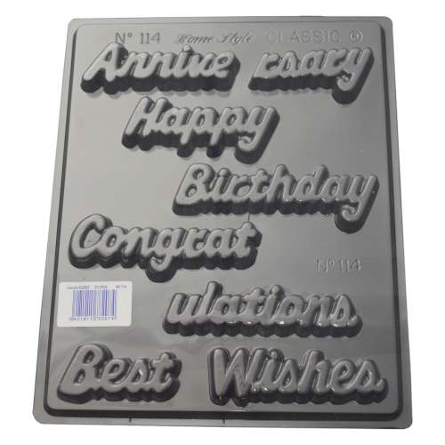 Salutations - Greetings Chocolate Mould - Click Image to Close
